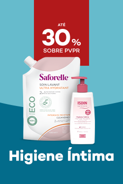 Bem-estar Intimo com destaque promocional de até 30% sobre preço de Venda ao Público Recomendado